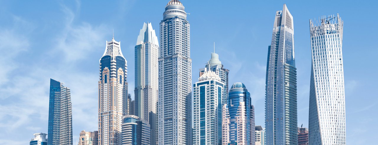 budynki w Dubaju