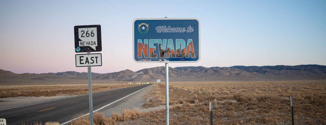 znak drogowy Nevada